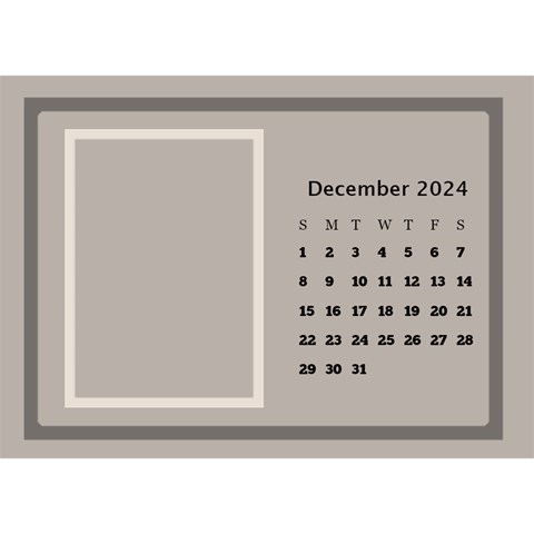 Coffee And Cream Desktop Calendar (8 5x6) By Deborah Dec 2024