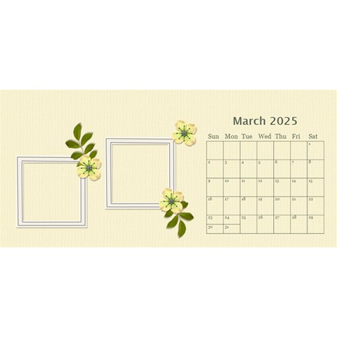 Desktop Calendar 11  X 5  : Flowers Bloom By Jennyl Mar 2025