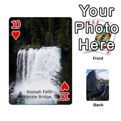 Waterfall Playing Cards By Sjinks Gmail Com Front - Heart10