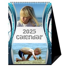 Blue Wave 2025 Desktop Calendar