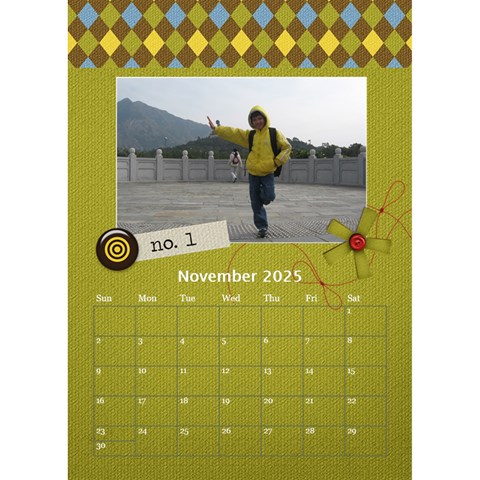 Desktop Calendar 6  X 8 5  : For The Boys By Jennyl Nov 2025