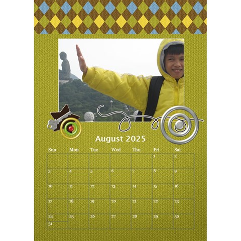 Desktop Calendar 6  X 8 5  : For The Boys By Jennyl Aug 2025