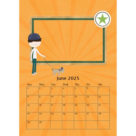 Desktop Calendar 6  X 8 5 : Cool Dude By Jennyl Jun 2025