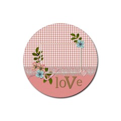 Coaster: LOVE - Rubber Coaster (Round)