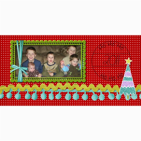 Ho Ho Ho Card By Martha Meier 8 x4  Photo Card - 4