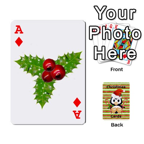 Ace Christmas Cards Stocking Stuffer By Laurrie Front - DiamondA