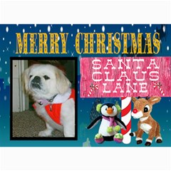 santa Claus Lane Christmas Card - 5  x 7  Photo Cards