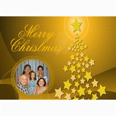 Gold Christmas tree card 1 - 5  x 7  Photo Cards