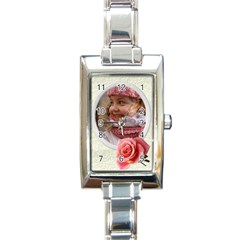 My Little rose Charm watch - Rectangle Italian Charm Watch
