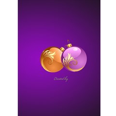 Merry Christmas In Purple 5x7 Card