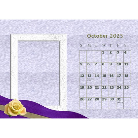 Delicate Desktop Calendar By Deborah Oct 2025