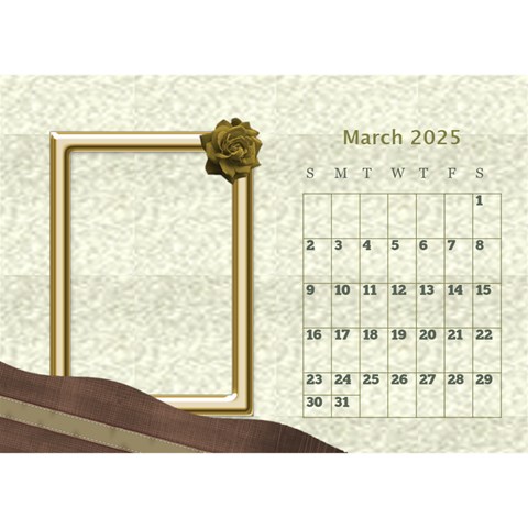 Delicate Desktop Calendar By Deborah Mar 2025