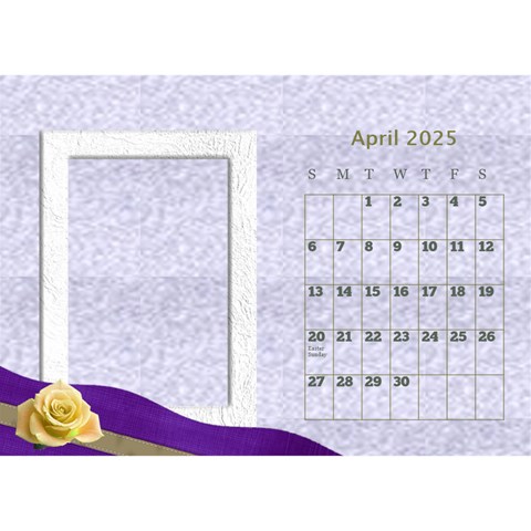 Delicate Desktop Calendar By Deborah Apr 2025