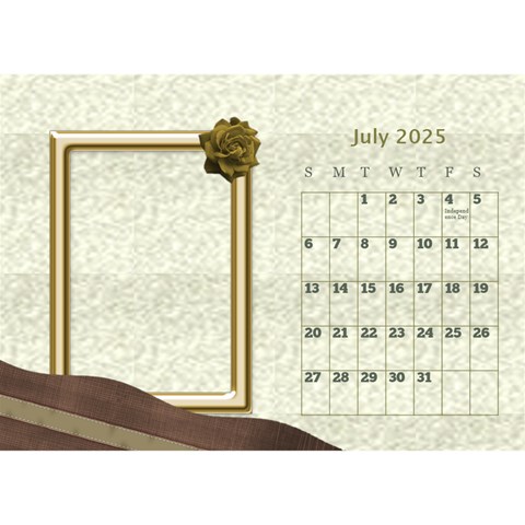 Delicate Desktop Calendar By Deborah Jul 2025