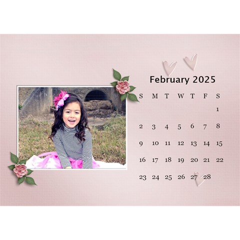 Desktop Calendar 8 5  X 6 : Beautiful You By Jennyl Feb 2025