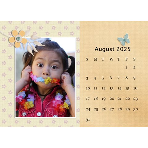 Desktop Calendar 8 5  X 6 : Beautiful You By Jennyl Aug 2025