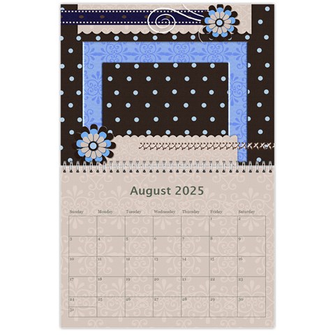 2025 Wall Calendar 11x8 5 By Angel Aug 2025