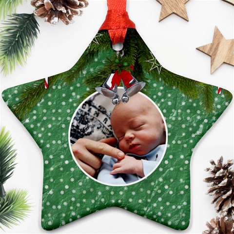 Christmas Star Ornament By Lil Front