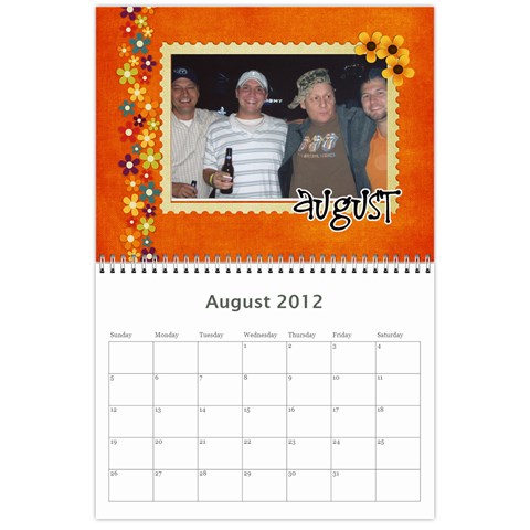 Nannys Calender By Sandra Oldham Aug 2012