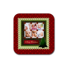 christmas - Rubber Coaster (Square)