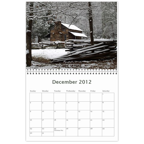 2012 Calendar Smoky Mountains By Terena Lambert Boone Dec 2012