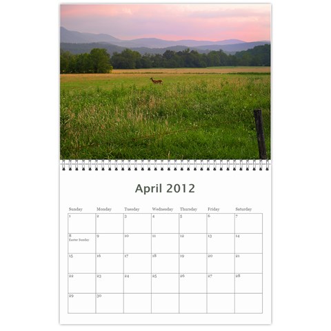 2012 Calendar Smoky Mountains By Terena Lambert Boone Apr 2012