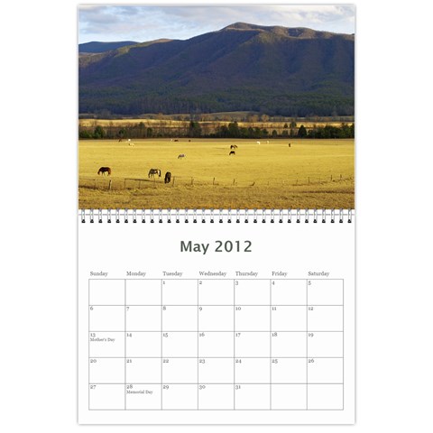 2012 Calendar Smoky Mountains By Terena Lambert Boone May 2012
