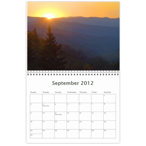 2012 Calendar Smoky Mountains By Terena Lambert Boone Sep 2012