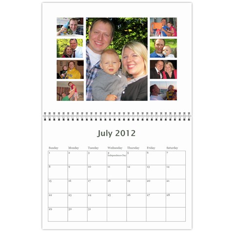 Mom And Dad R 2012 Calendar By Amy Roman Jul 2012