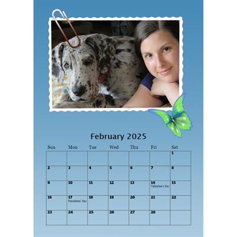 My Postcard Desktop Calendar By Deborah Feb 2025