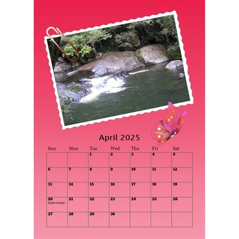 My Postcard Desktop Calendar By Deborah Apr 2025