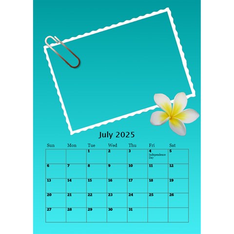 My Postcard Desktop Calendar By Deborah Jul 2025