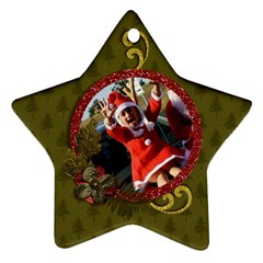 Two Sides: Ornament Christmas 2 - Star Ornament (Two Sides)