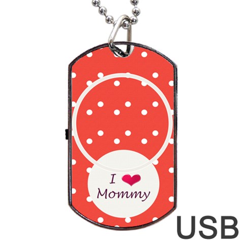 Love Mommy Dogtag Usb 1s By Daniela Front