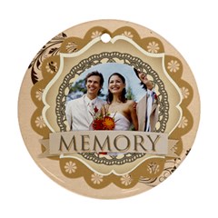 memory - Round Ornament (Two Sides)