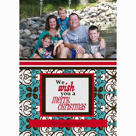 Merry Christmas Card By Lana Laflen 7 x5  Photo Card - 1