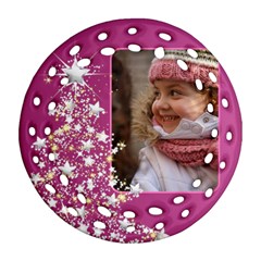 Pink Christmas Tree Filigree Ornament