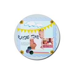 playing time - Rubber Coaster (Round)