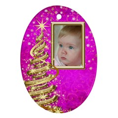 My Little Pink Princess Ornament (2 sided) - Oval Ornament (Two Sides)
