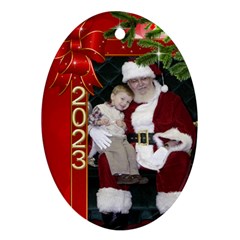 Christmas memories (2 sided) - Oval Ornament (Two Sides)
