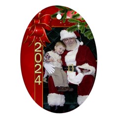 Christmas memories (2 sided) - Oval Ornament (Two Sides)