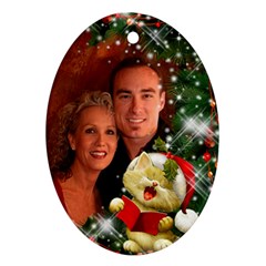 Sing Merry Christmas (2 sided) Ornament - Oval Ornament (Two Sides)