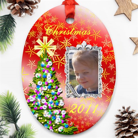 Christmas Sparkle Ornament By Kim Blair Front