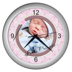 Little Princess Wall Clock (Silver)