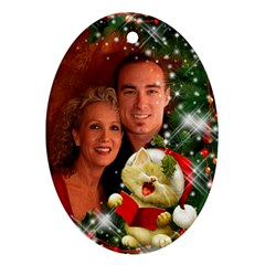 Sing Merry christmas Ornament - Ornament (Oval)