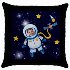 Rocket Man Pillow 3 - Throw Pillow Case (Black)
