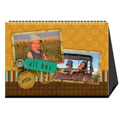 All Boy-father, Masculine- Desktop Calendar 8 5x6