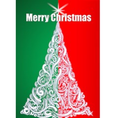 Red and Green Christmas Card 5(5x7) - Greeting Card 5  x 7 