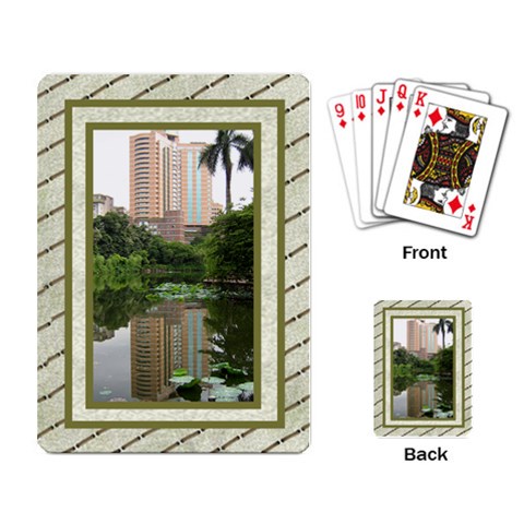 Shades Of Light Gold Playing Cards By Deborah Back