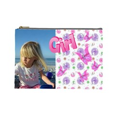 Butterfly girl (Large) Cosmetic Bag (7 styles) - Cosmetic Bag (Large)